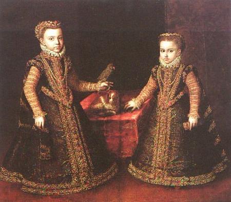 Sofonisba Anguissola Infantas Isabella Clara Eugenia and Catalina Micaela oil painting picture